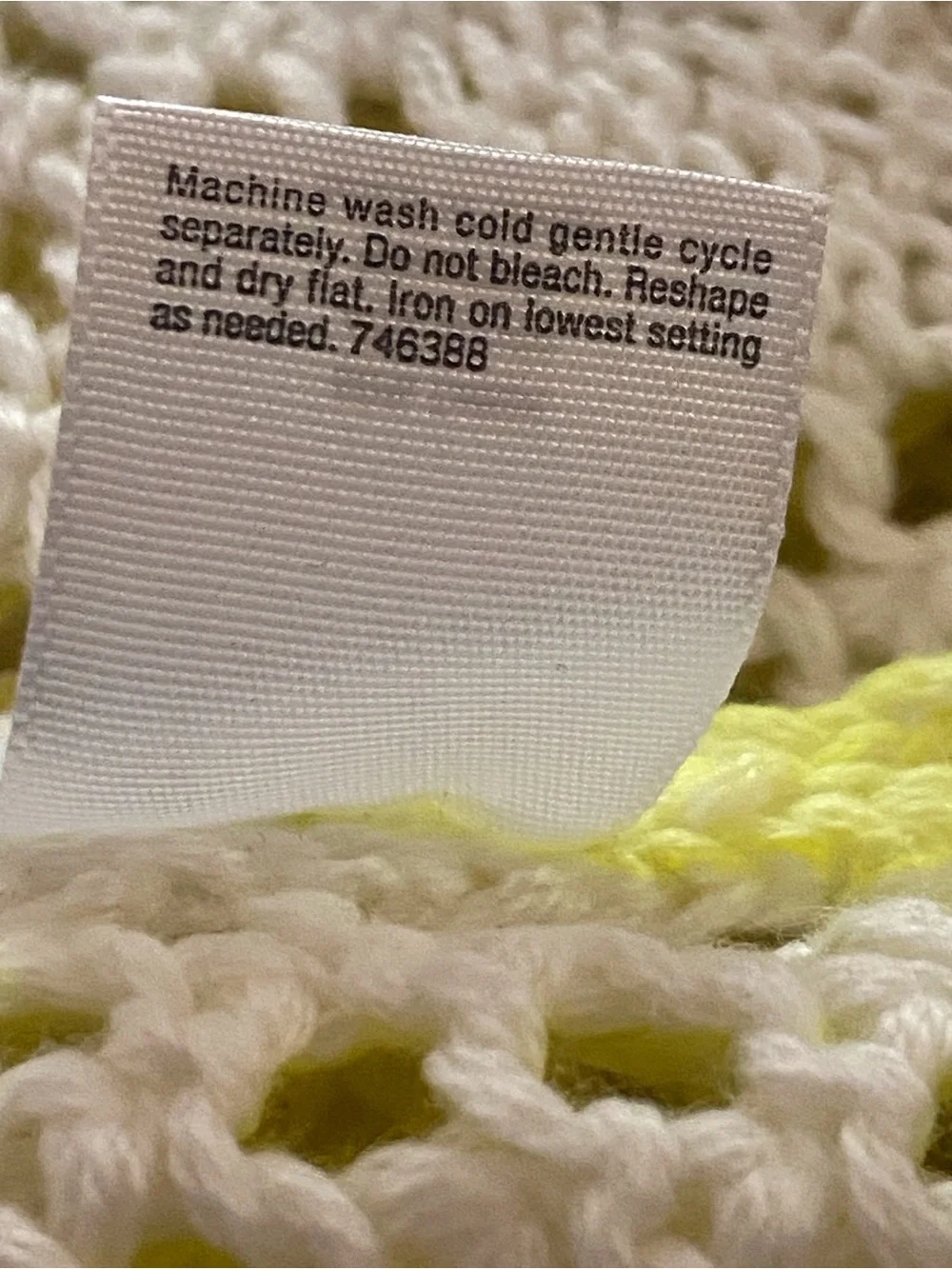 a.n.a Neon Yellow Open-Knit Cable Scoop Sweater Size L
